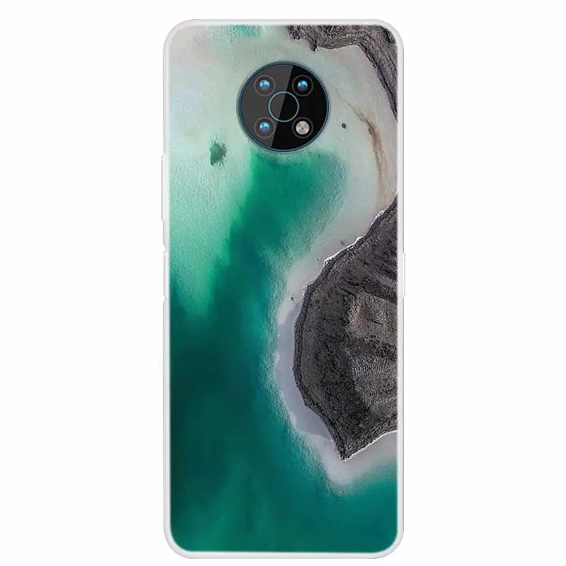 Чехлы для Nokia G300 5G G50 Мягкие силиконовые чехлы телефонов Marble Clear Задние