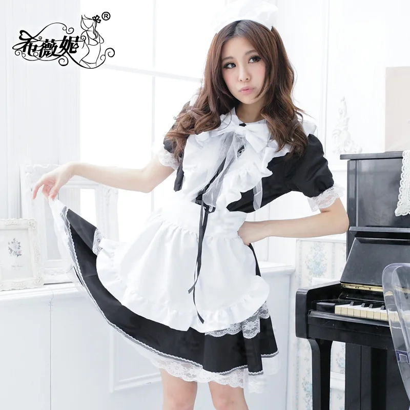 

Mandylandy Maid Costume Dress Cosplay Costume Lolita Performance Uniform Dress Anime Cute Princess Maid Outfits Lolita Dress