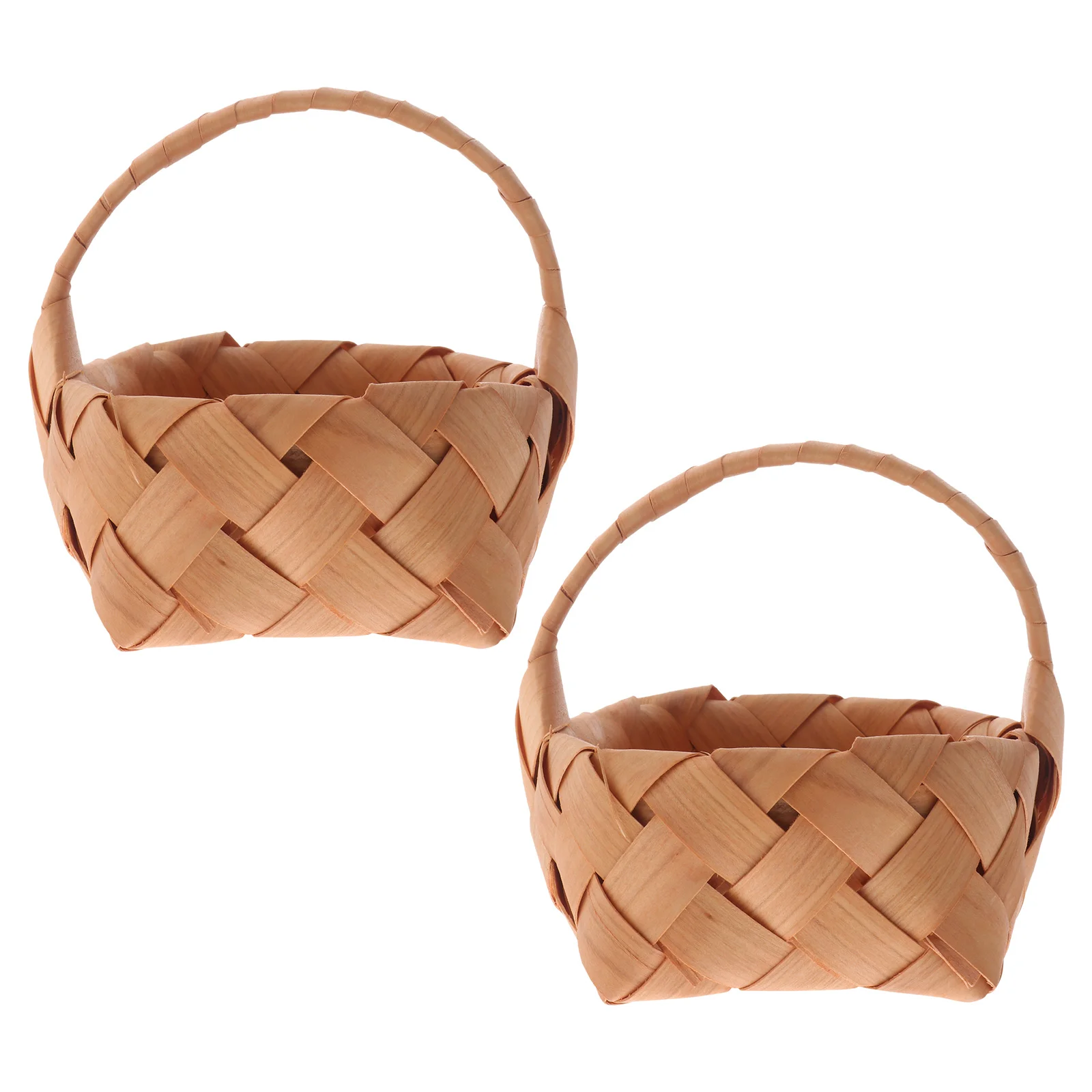 

Wedding Basket Wooden Storage Handheld Tote Baskets Woven Gift Container Sundries Weaving Hand-woven Mini Pots Plants