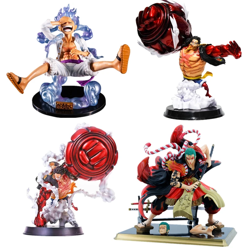 

Anime Figurine One Piece Gear Fourth Luffy Figure Straw Hat Pirate Luffy New World Zoro Luffy Gear 4 Statue Toy Model Collection