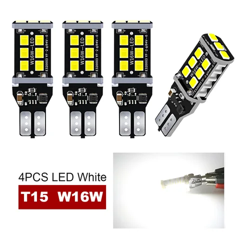 4 шт. светодиодный резервный фонарь дальнего света W16W T15 921 Canbus без ошибок для VW Passat B7 B8 Touran 2010-2019 Golf mk6 mk7 6 7