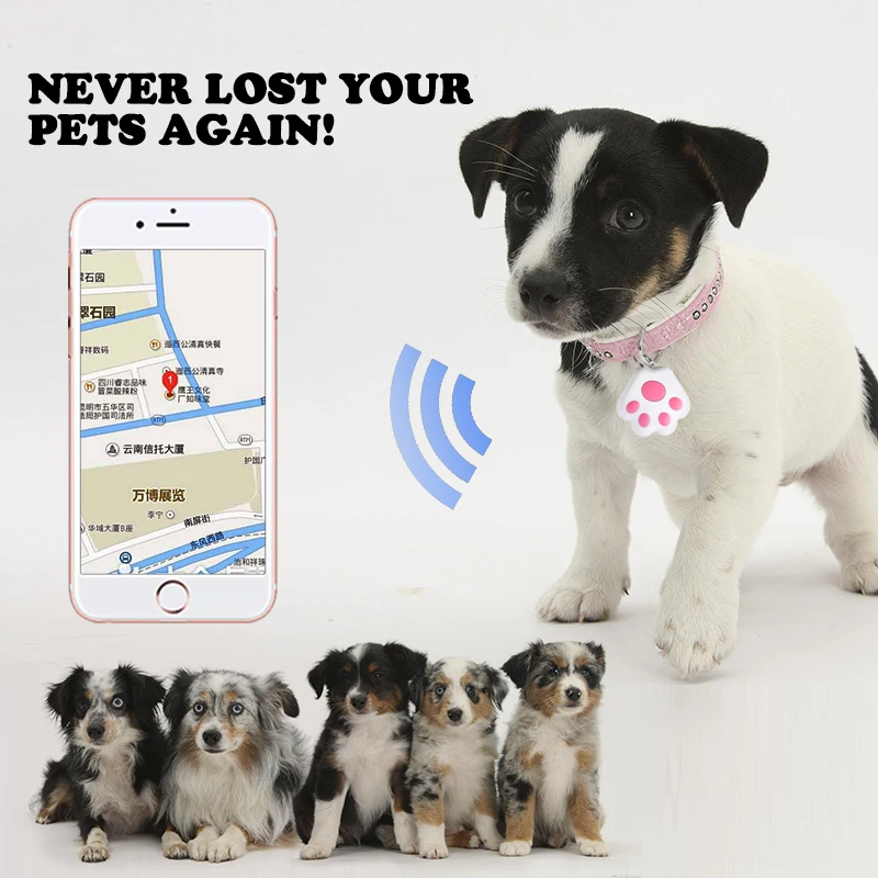 

Dog Claw Mini Gps Tracker for Dogs Cat Children Elderly Anti-Lost Device Locator Tracer Pets Collar Key Tracking