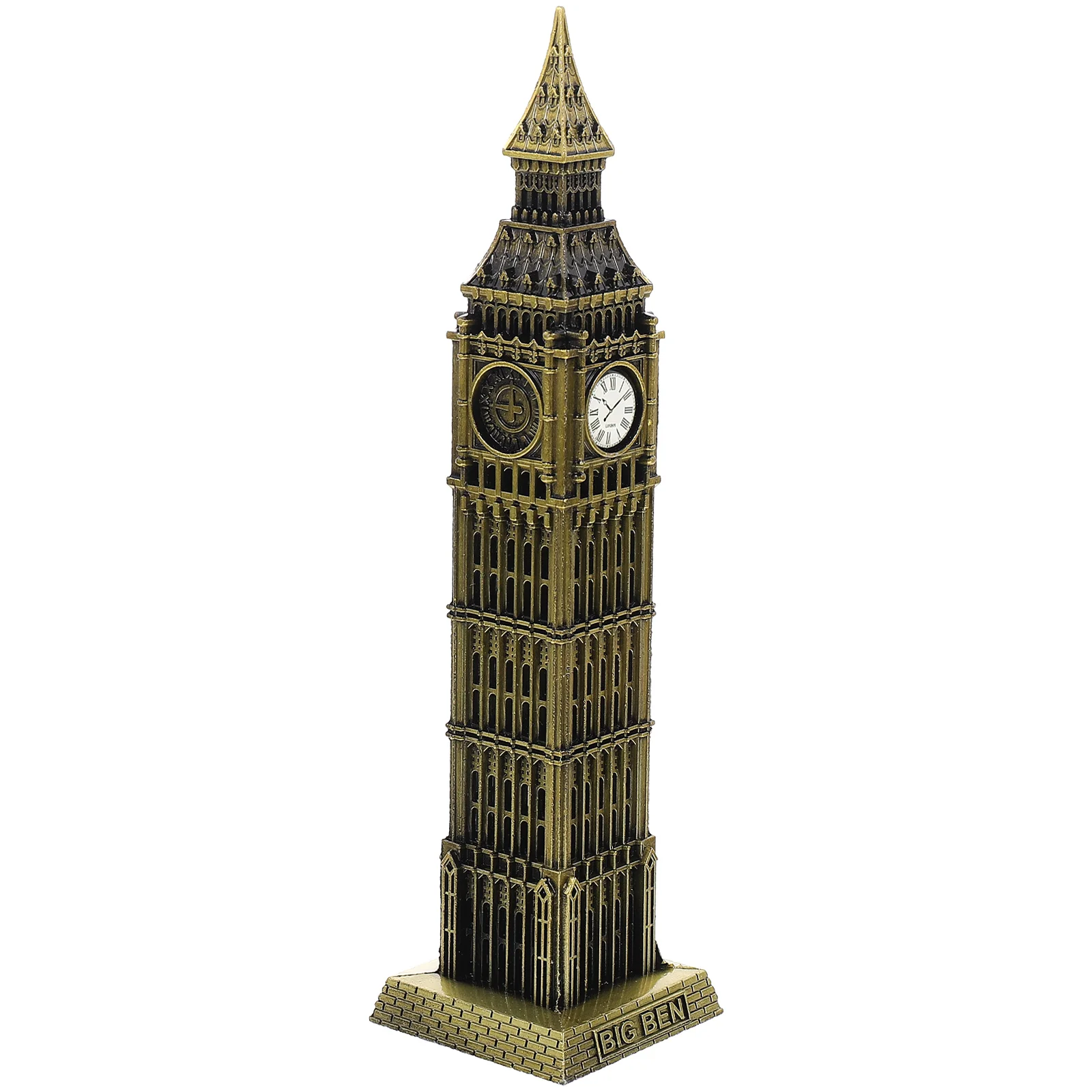 

Big Ben Model Building Architectural Metal London Statue Decorative Figurine Home Sculpture Tower Ornament Alloy Statues