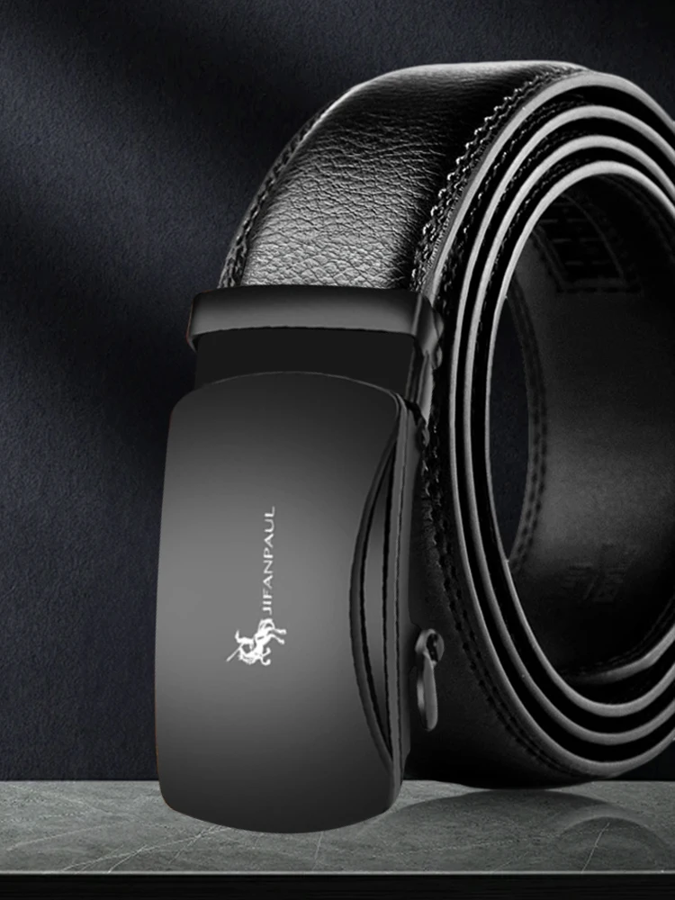 Ремень мужской с автоматической пряжкой люксовый пояс металлической