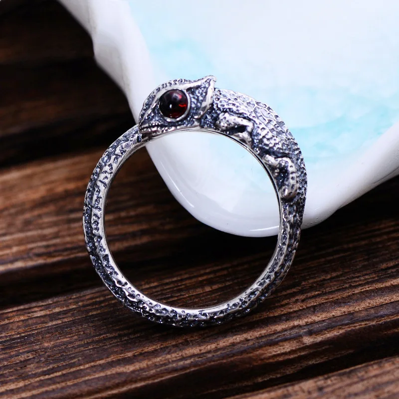 

Vintage Lizard Rings for Women Men Gothic Chameleon Finger Accessories Hiphop Wildlife Animal Adjustable Band Ring Jewelry Gifts