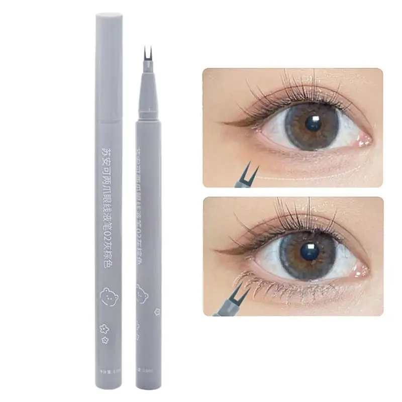 

Double Claw Eyelash Pencil Smudge-proof Waterproof Liquid Eyeliner Pencil Quick-drying Double Tip Eyeliner For Bottom Lashes