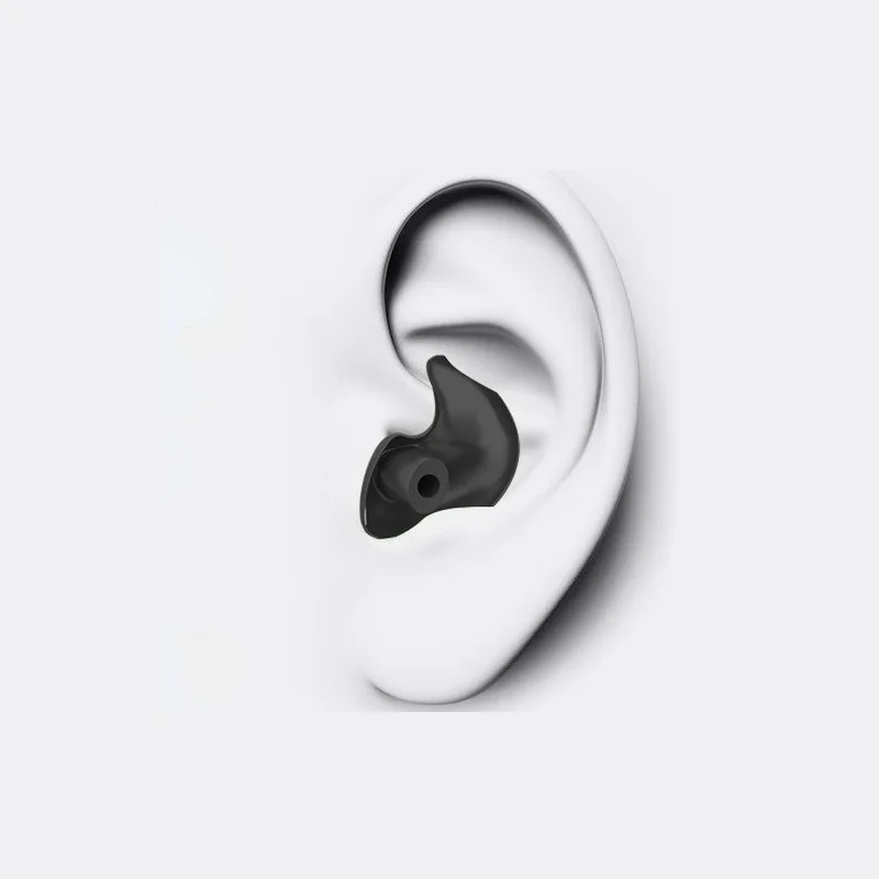 

1 Pair Durable Earplugs Classic Delicate Texture Waterproof Soft Silicone Portable Ear Plugs Swimming Accessories Water Sports