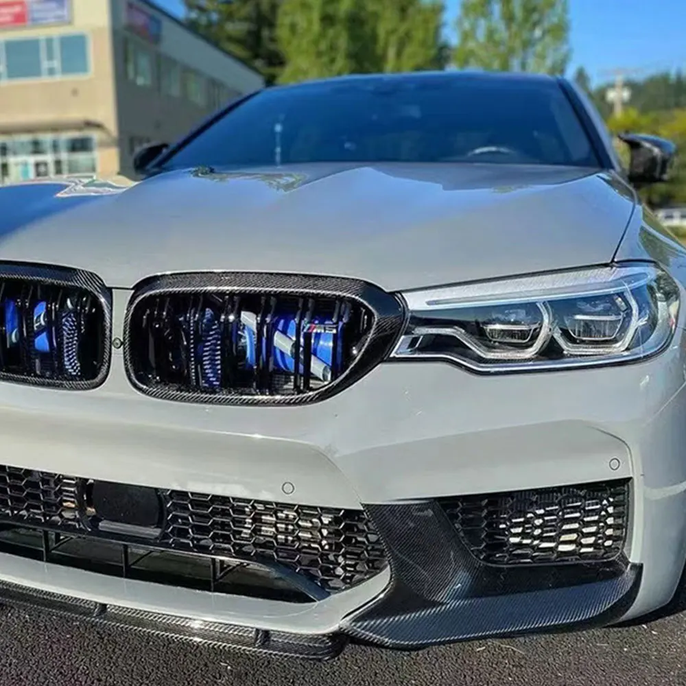 Для BMW 5 серии F90 M5 2018-2022 Передний бампер Iip и защита подбородка Спойлер Диффузор MP