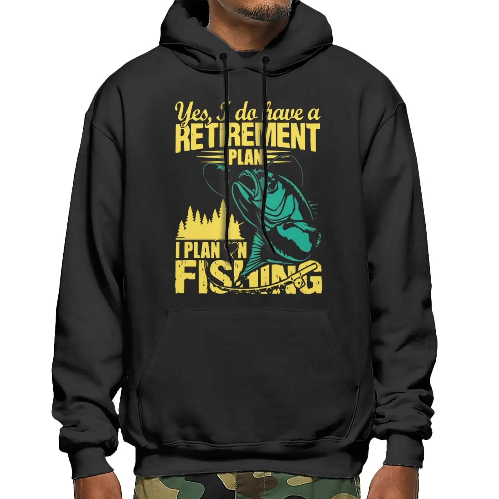 

Fishing Retirement Plan Angler Fishing Sweatshirts Hoodies Anime Hoodie Sweatshirt Woman Men's Clothes Cosplay Hoodies For Men