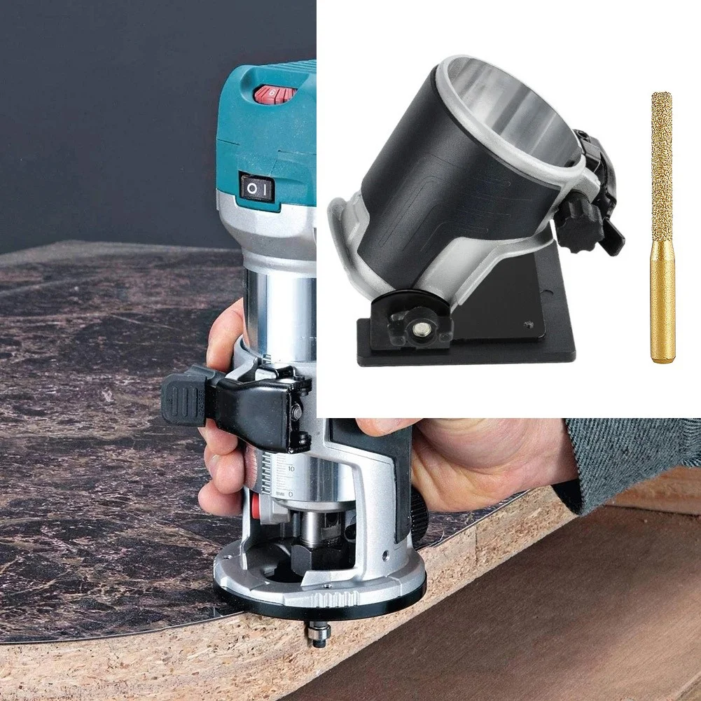 

Trimmer Base -30°~+45° Adjustment Angle Milling Cutter For RT0700C DRT50 3709 370 Trimming Machine Power Tool Accessories