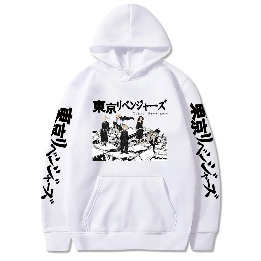 Men Hoodies Tokyo Revengers Women Sweatshirts Anime Graphic Print Hoody Loose Oversized Casual Cosplay Sportswear Streetwear Top