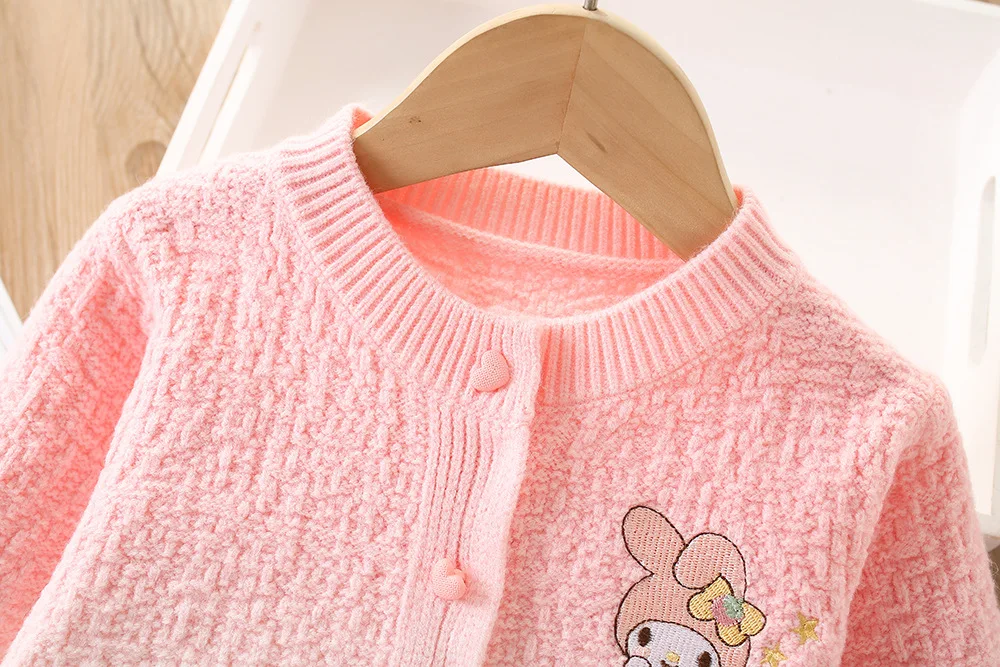 Sanrio My Melody платья для девочек комплекты одежды новые осенне-зимние вязаные