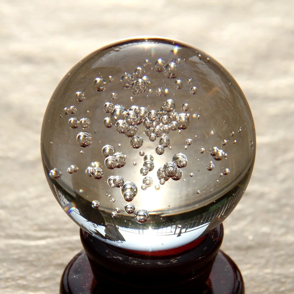 Стеклянный прозрачный шар из кварцевого стекла 60 мм