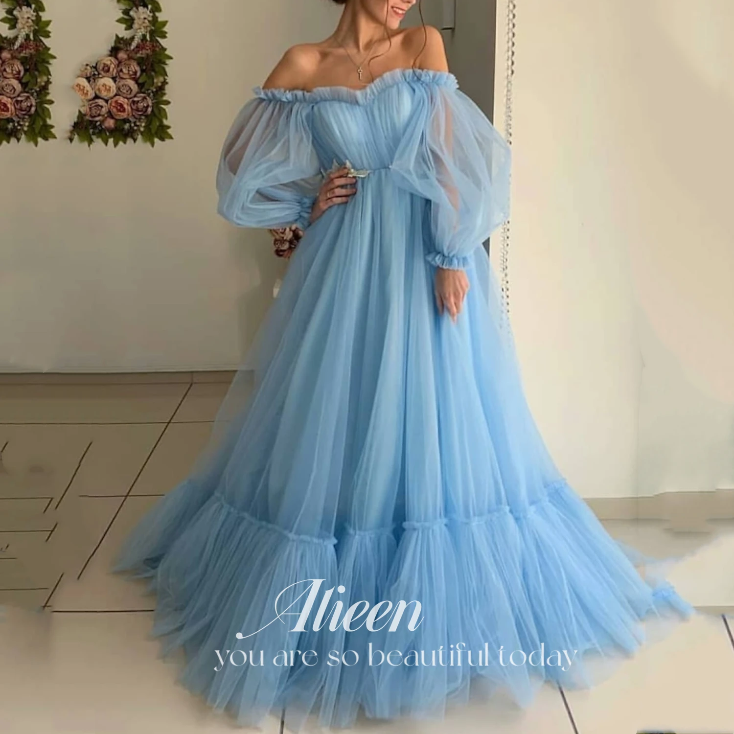

Aileen Fairy Skirt Suitable Dresses on Request Strapless Evening Dresses Woman Elegant Party Dress for Women 2023 Mesh Fluffy
