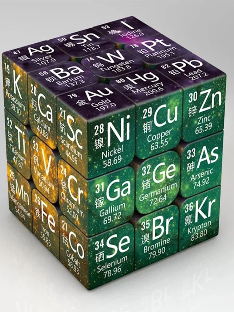 3x3x3 магический куб-головоломка математический химический элемент узор куб