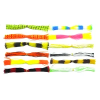 12 bundles 50 strands silicone jig skirts replace rubber legs fishing jig lures
