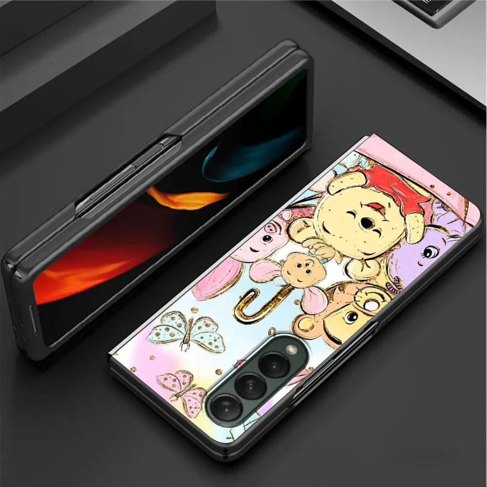 Чехол с изображением Винни-Пуха медведя тигра поросенка для Samsung Z Fold3 складной