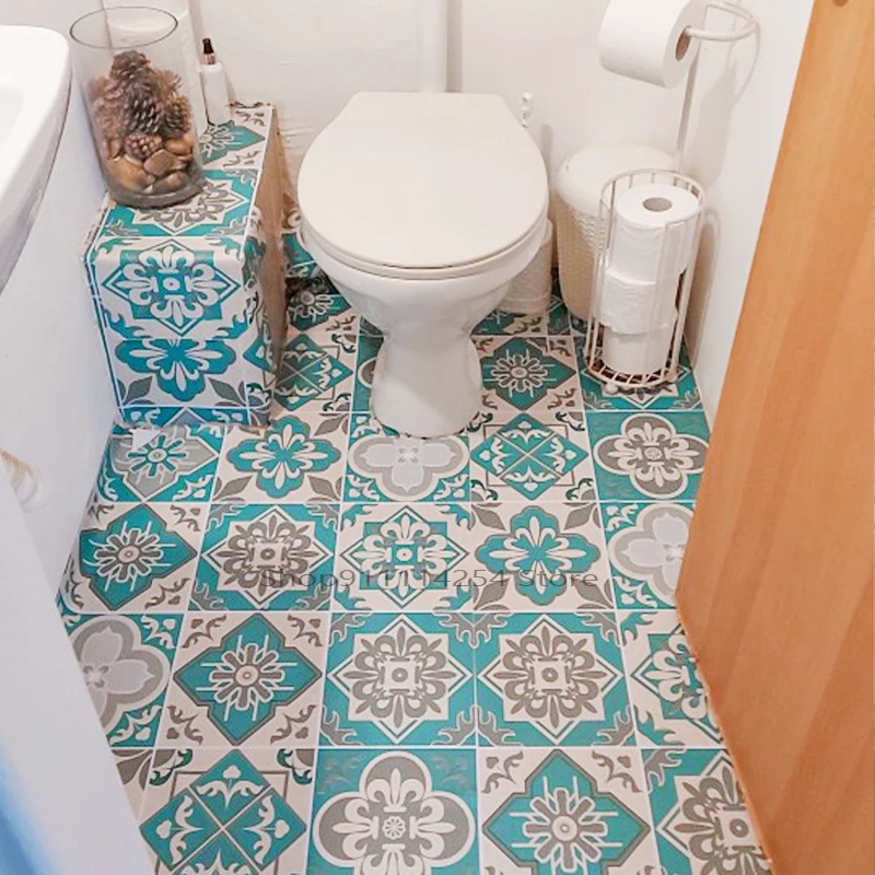 

Tile Self-adhesive Wall Sticker Kitchen Backsplash Waterproof Stickers for Bathroom Vinyl Peel and Stick Floor Tile Sticker