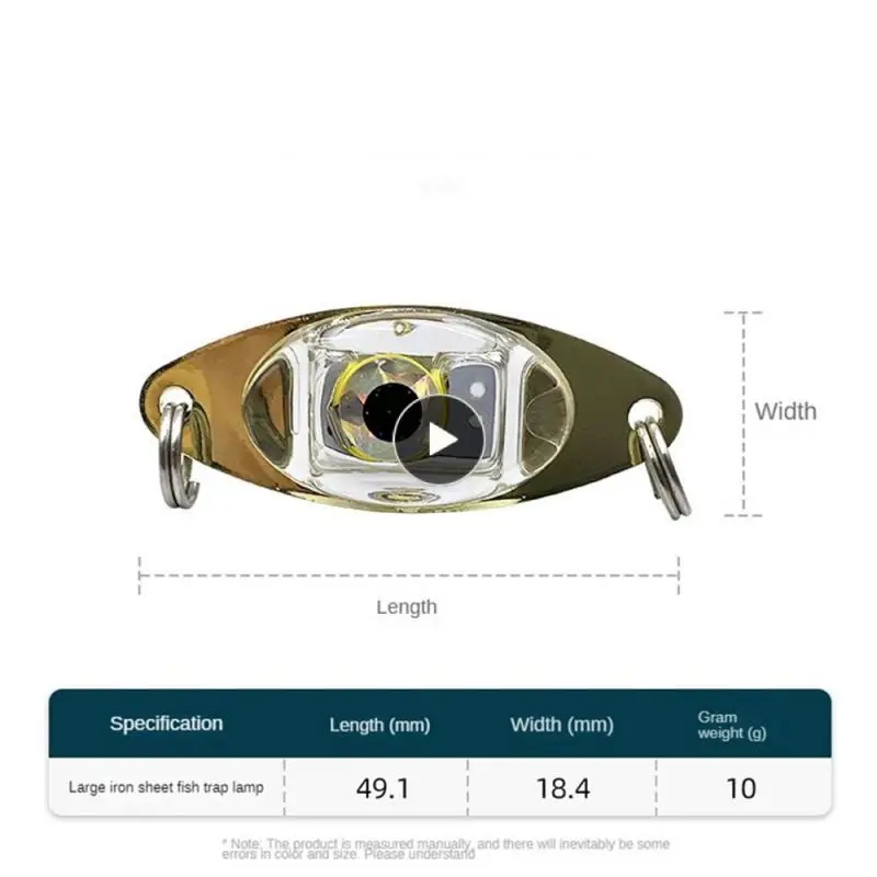 

Electronic Underwater Fishing Lights Multi-color Optional Led Luya Sequin Button Fish Collector Light Electronic Fish Gathering