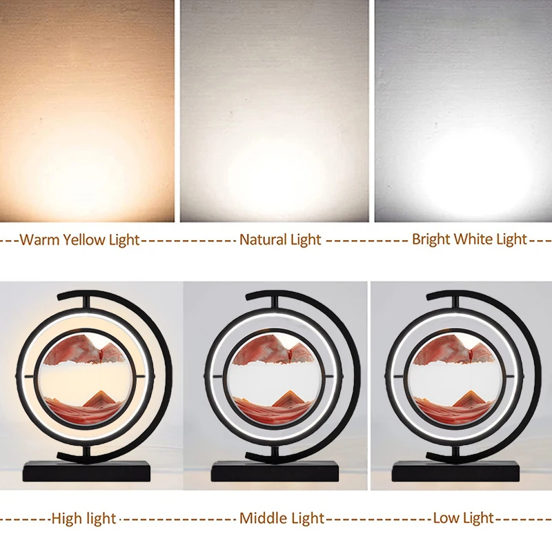 Светодиодная прикроватная Настольная лампа с дистанционным управлением 3D