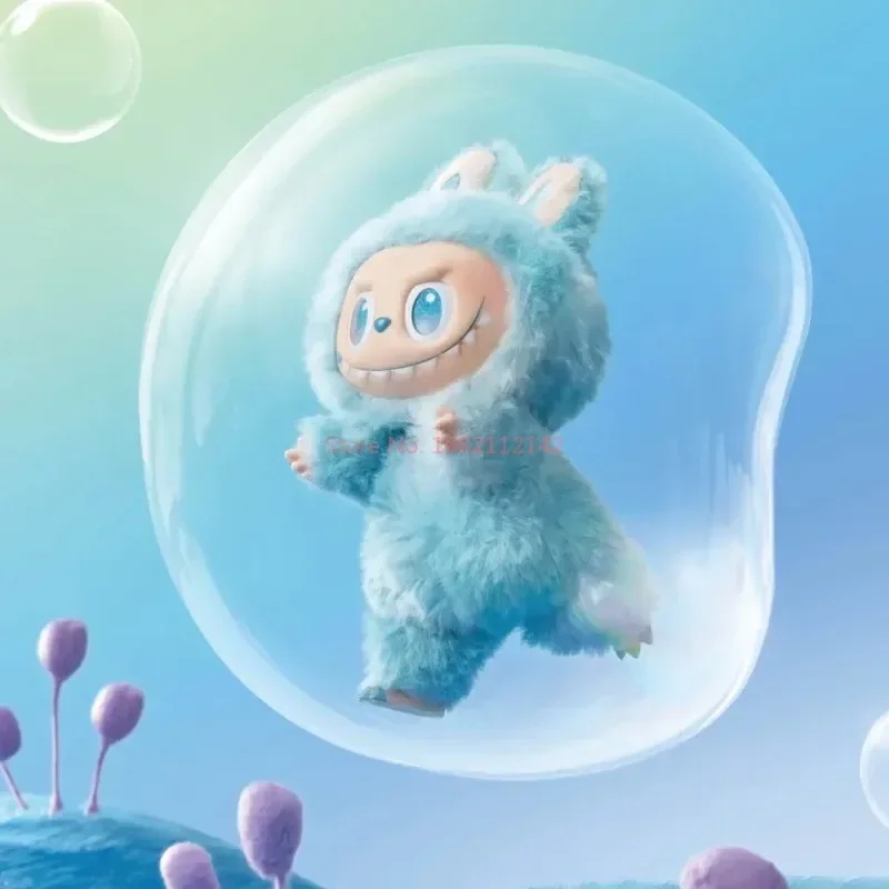Фото POPMART Labubu V3 The Monsters Big Into Energy Series Виниловый кулон Слепые коробки Kawaii Фигурка Лицо Кукла Брелок Рождественские подарки №5