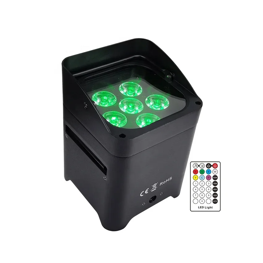 Лучшая цена!!! Умный DJ S6 светодиодный беспроводной DMX с питанием от батареи