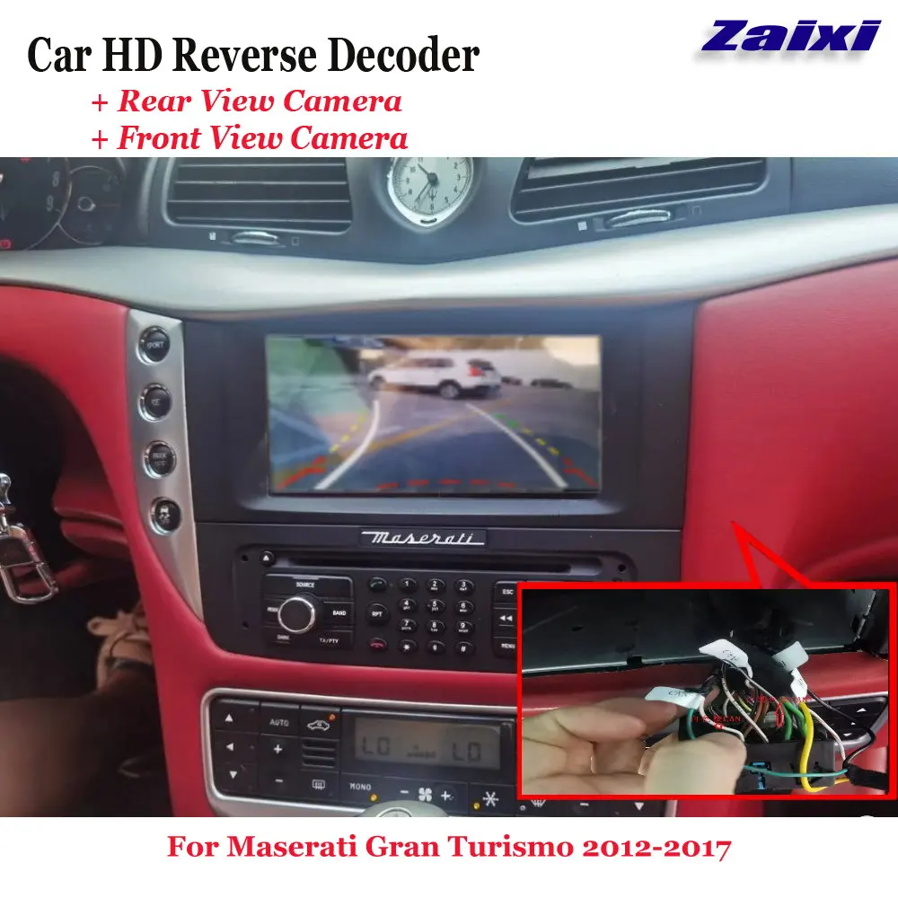 

Car DVR Rearview Front Camera Reverse Image Decoder For Maserati Gran Turismo 2012-2017 Original Screen Upgrade