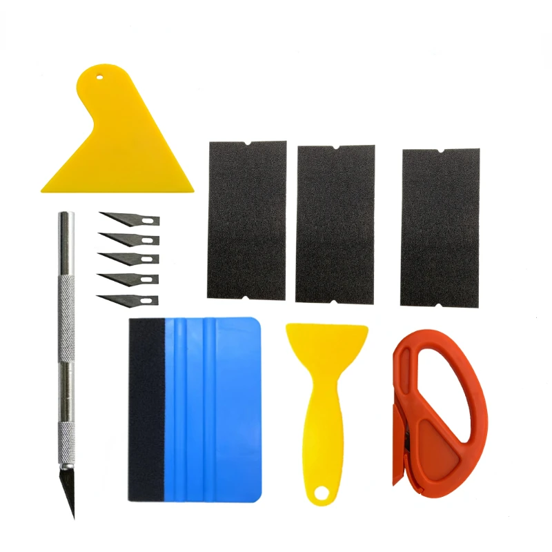 

Набор Инструментов Для Оклейки Автомобилей - Комплект Для Тонировки Окон Авто, Включая Скребок-шпатель Для Нанесения Пленки