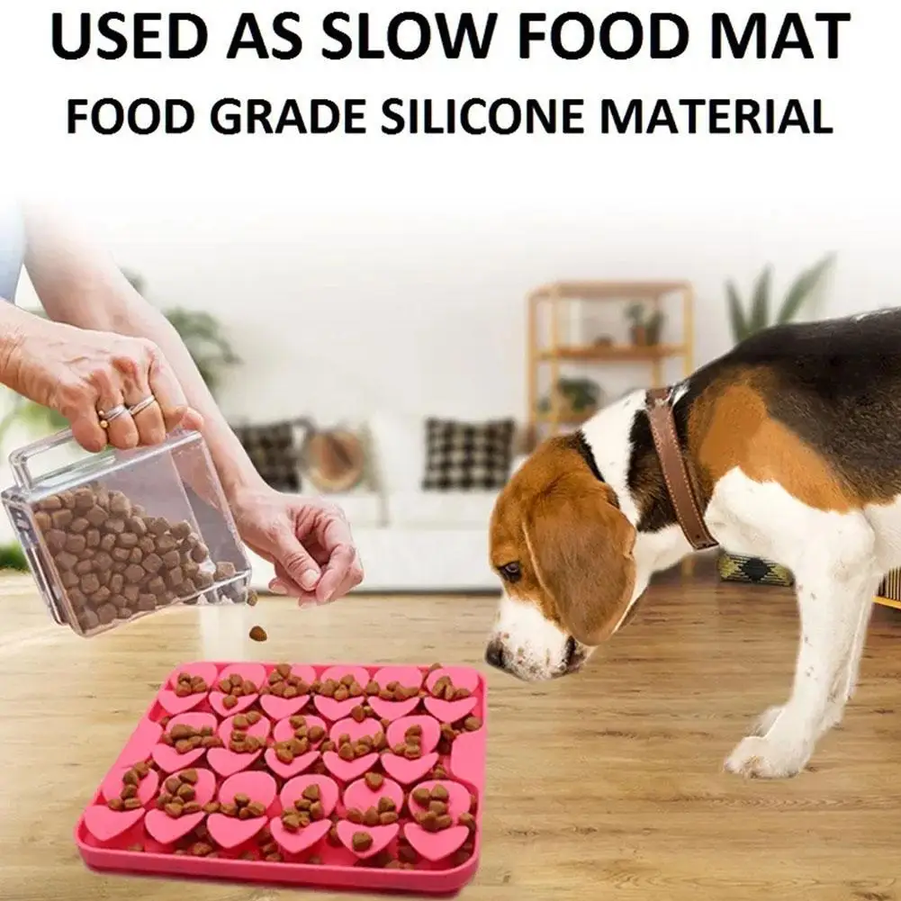 

1PCS Pet Licking Plate Slow Feeder Silica Gel Smell Mat Pet Supplies Dog Cat Tableware Pet Product Supplies Sniffing Pad