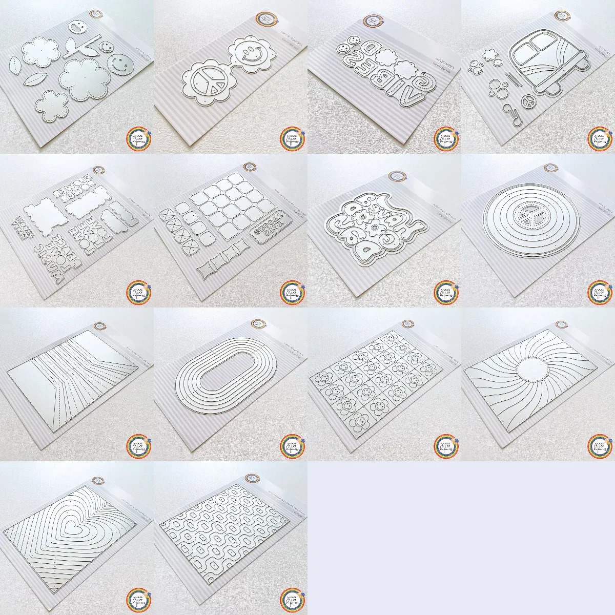 Новинка 2024 металлические Вырубные штампы в стиле хиппи Сонни мира новинка для