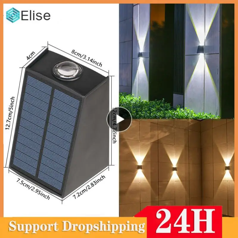 

Energy-efficient For Garden Street Landscape Wall Decor Lamps Solar Wall Lamp Waterproof Outdoor Balcony Light Solar Lamp