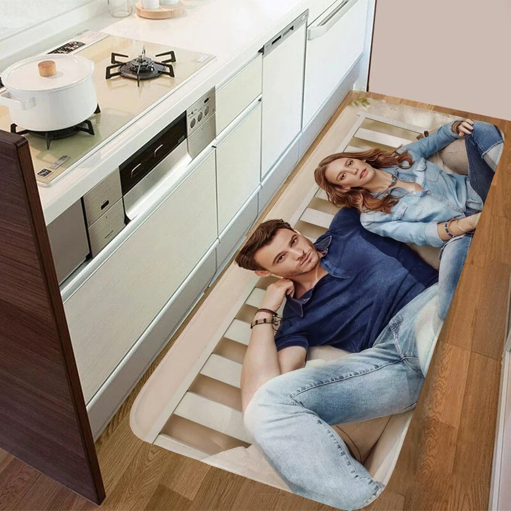 Современный стиль K-Kerem BursinS замшевый дверной коврик для спальни кухни гостиной