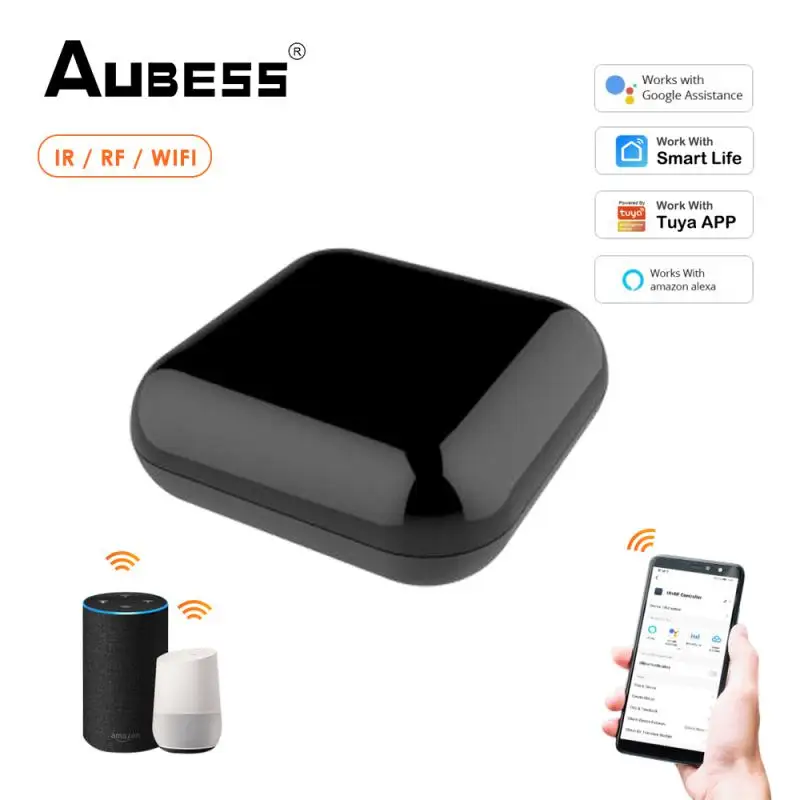 

Tuya Smart RF433 Universal IR Remote Control WiFi Smart Home For Air Conditioner ALL TV LG TV Support Alexa Google Home