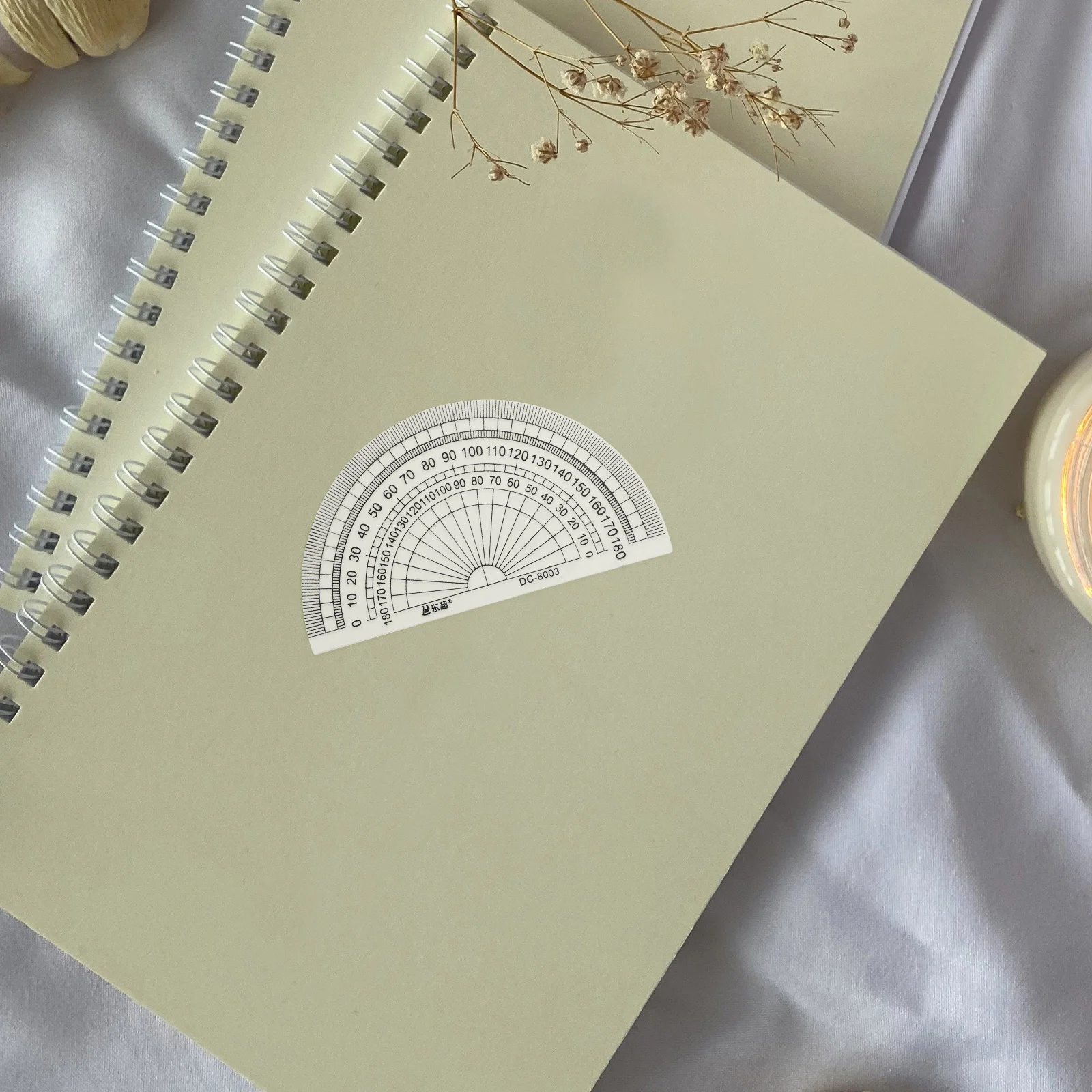 10 шт. прозрачный пластиковый транспортир математический 180 градусов для