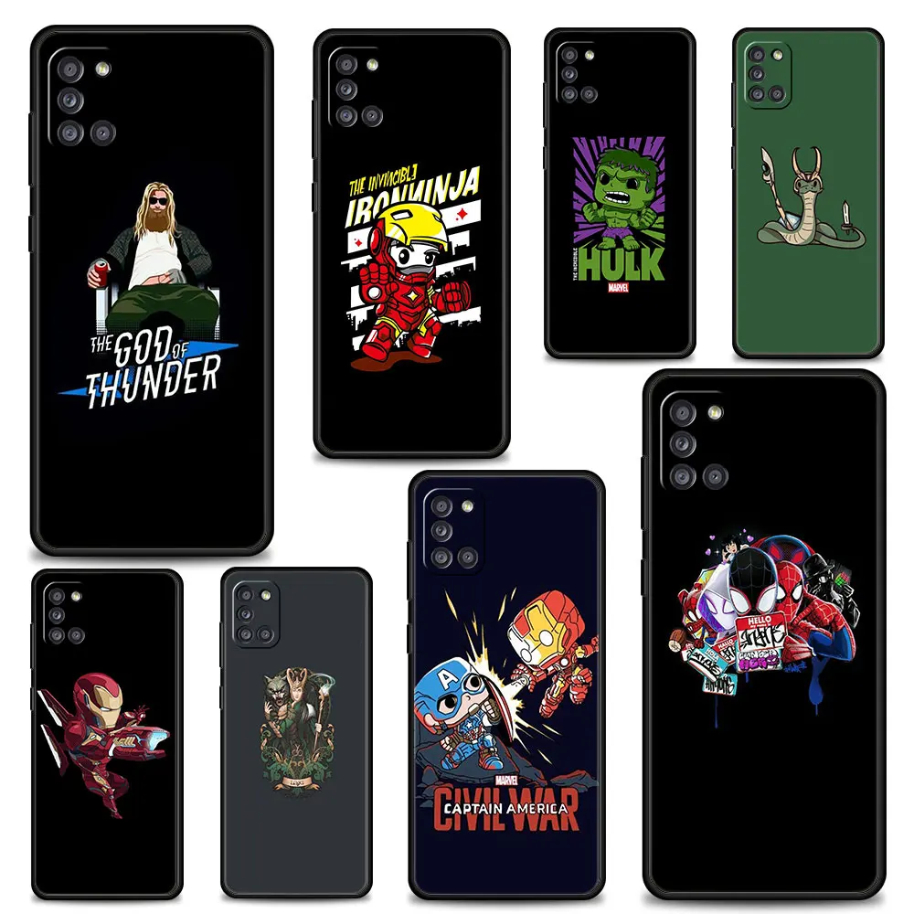 

Celular Funda Samsung Galaxy A12 A52 A51 A71 A32 A21s A02s A32 A31 A72 A22 A41 A03 A13 Silicon Case Marvel Fun Characters