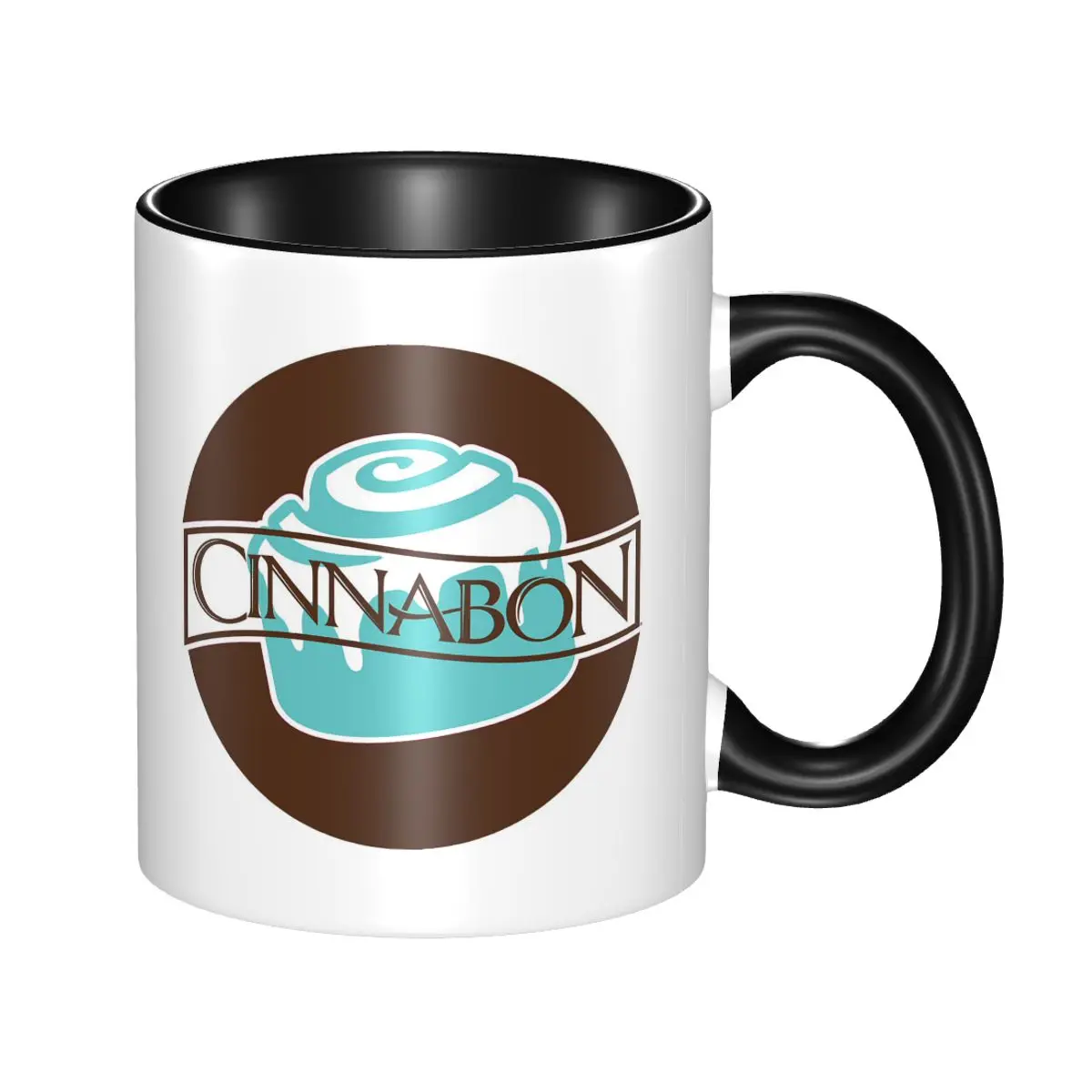 Фото Забавная керамическая кружка Cinnabon Resto для кофе, чая, молока, посуда для напитков, подарки для женщин и мужчин №1