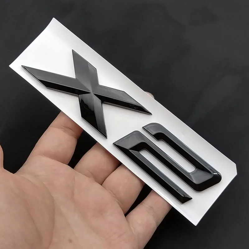 

3D ABS Хромированный Черный Логотип X2 Наклейка На Багажник Автомобиля Для BMW X2 F39 U10 M35i 2024-2025 Эмблема С Буквами На...