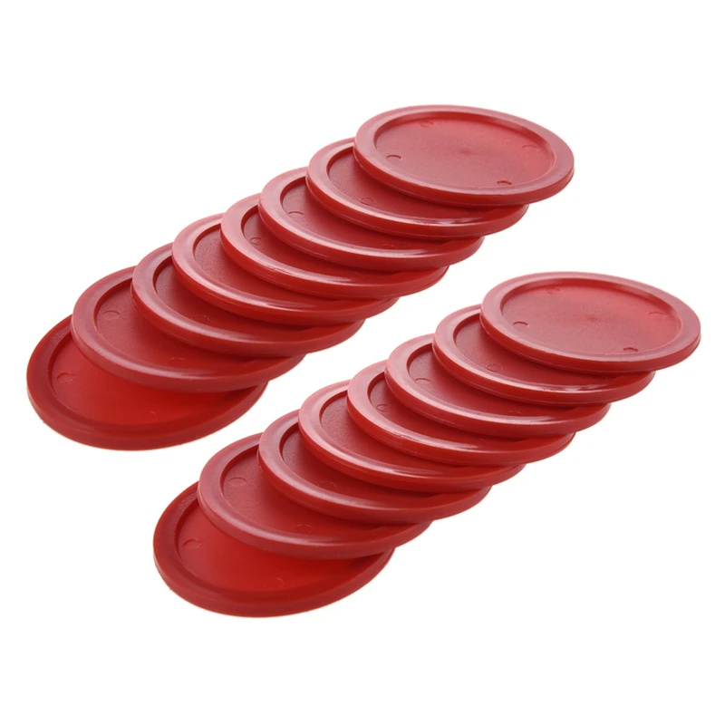 

NEW-Red Air Hockey Set (16 Pcs. 63 Mm Air Hockey Puck)