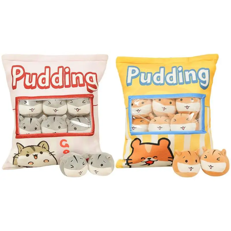 

Мягкая подушка для хомяка, плюшевая игрушка, подушка, милая подушка для закусок, плюшевая игрушка для подарка на день рождения и Рождество