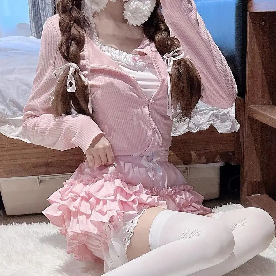 Женские кружевные шорты с рюшами