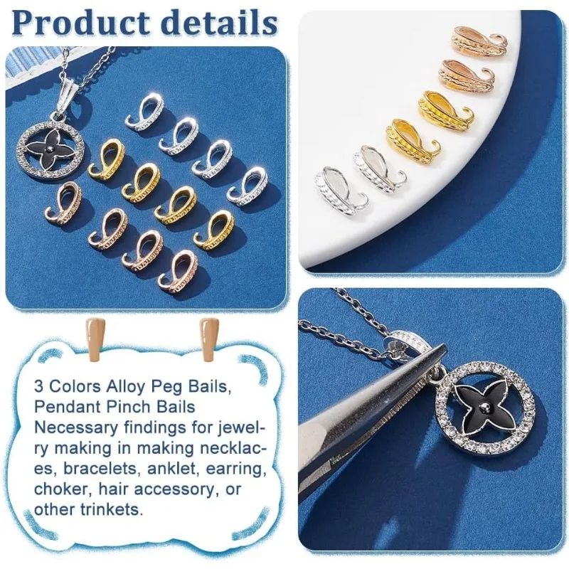 150 шт. зажим для подвесок ожерелья