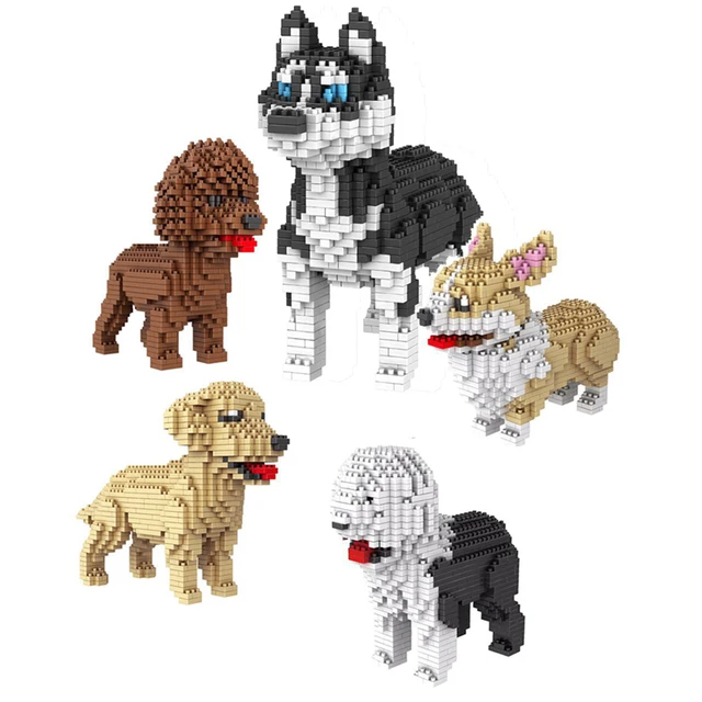 Dog Model Mini Building Block Toys Set for Kid 2
