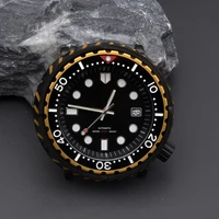 mens automatic watches head men dive watch 100m waterproof automatic wristwatch c3 luminous sapphire crystal stainless steel