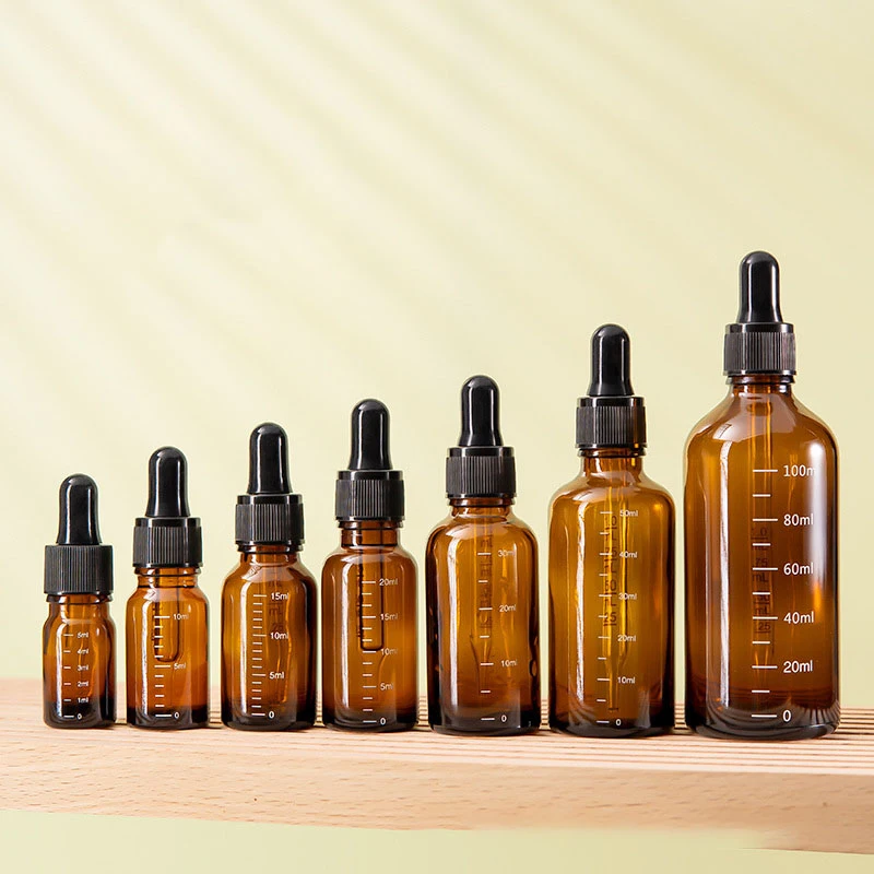 5 мл-100 мл бутылки-капельницы со шкалой реагент капли для глаз янтарное стекло
