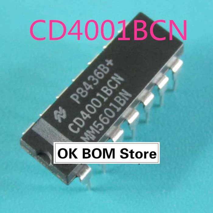 Оригинальный логический чип cd4001nl [DIP-14] 5 шт. качество гарантия качества |