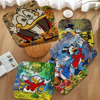 disney donald duck and money canvas painting street art round sofa mat dining room table chair cushions unisex chair cushions