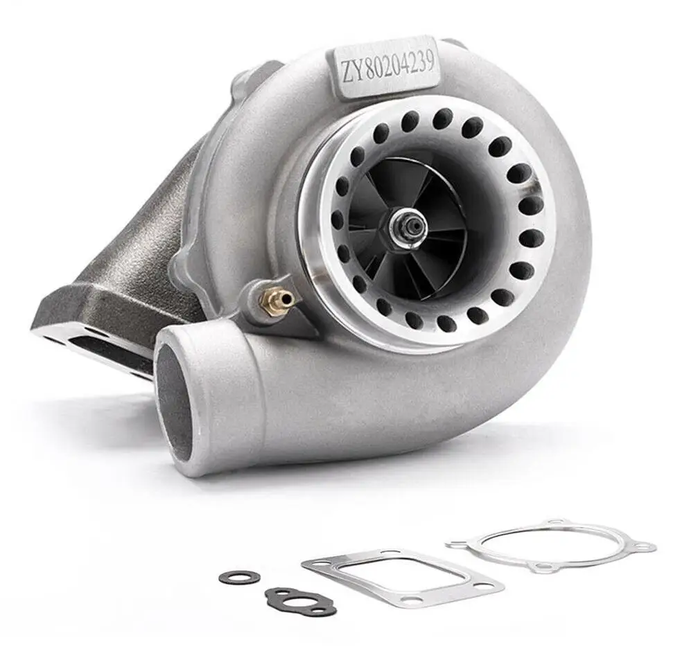 

Турбонагнетатель AP03 T3 AR.70/63 GT3582, универсальное турбозарядное устройство с 4 болтами, водяной и масляный охладитель GT35 для Ford, Toyota, GM