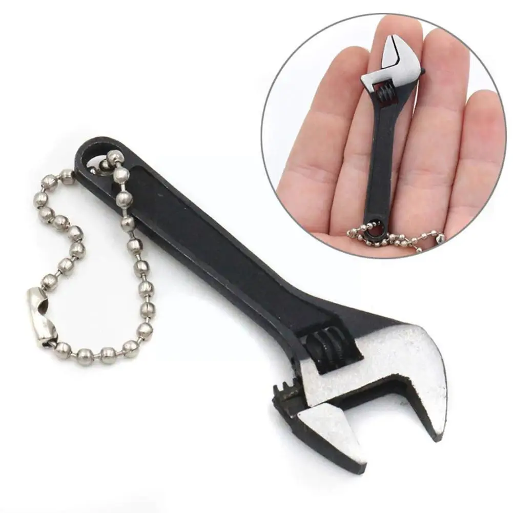 

Mini 2.5 Inches Tool Adjustable Wrench Steel Monkey Shifting Wrench Tool Mini Wrench Spanner Mini Open-end H0c1
