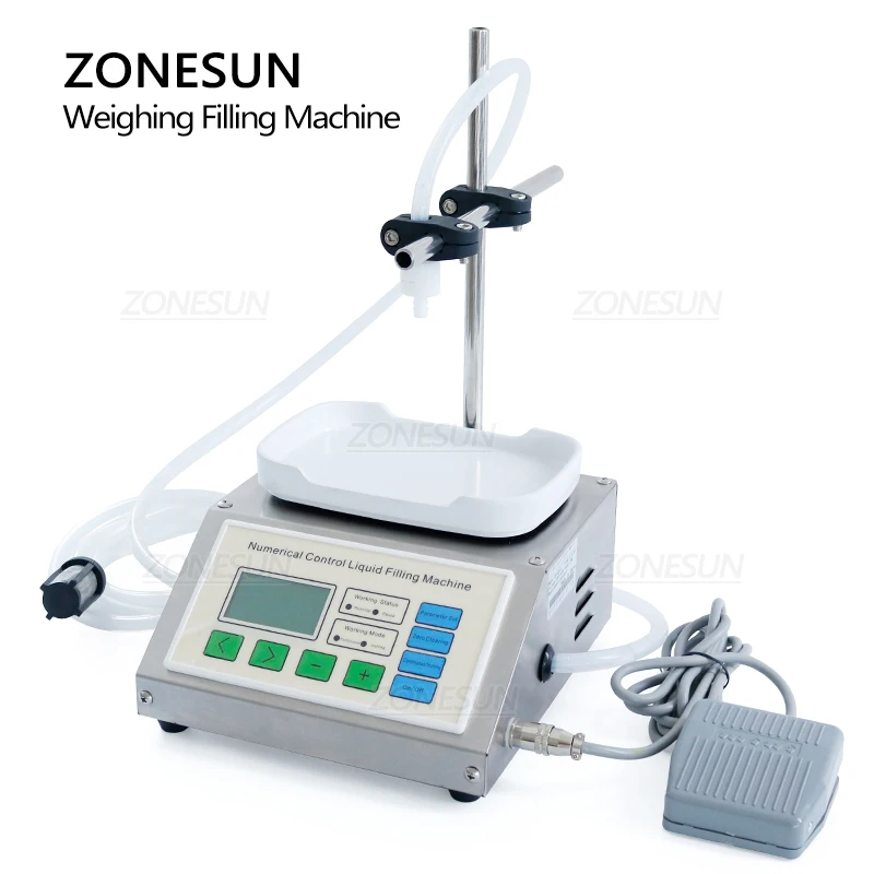 ZONESUN ZS-DP611W Полуавтоматическая машина для взвешивания бутылок с одной головкой