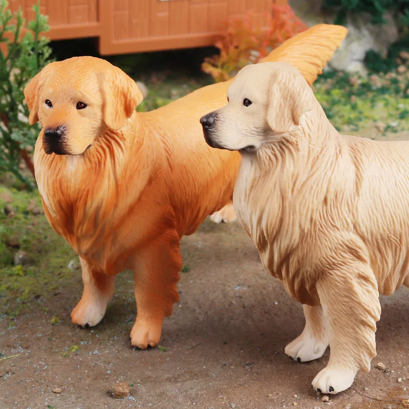 

Realistic Plastic Dog Model Lovely Figure Christmas Birthday Gift Party Decoration For Kids Cake Topper Early Education Toys New